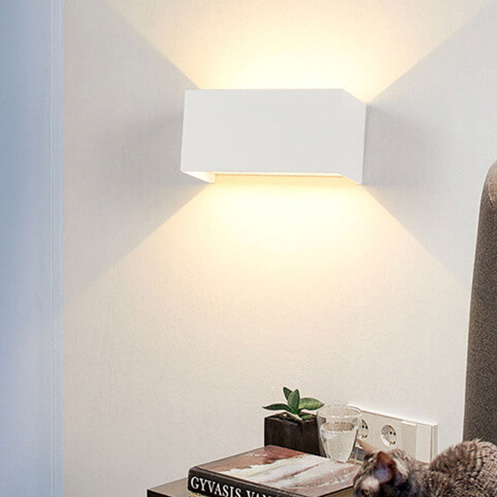 Modern Outdoor Waterproof Rectangular LED Wall Sconce – Up and Down Illumination