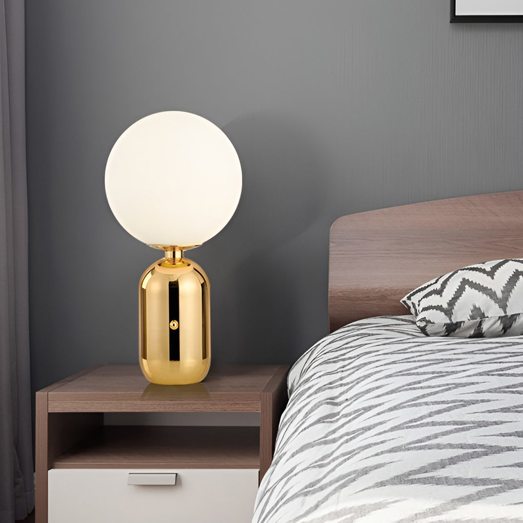 Modern Glass LED Accent Table Lamp - Global Design, Stylish Lighting, Home Decor, Contemporary Table Light, Bright LED Illumination, Unique Glass Fixture