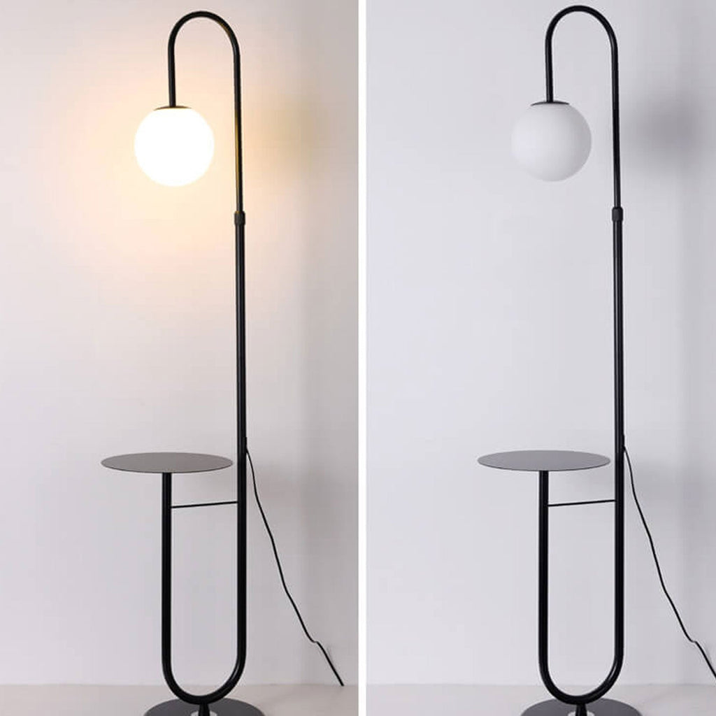 Nordic Minimalist Iron Marble Table LED Floor Lamp