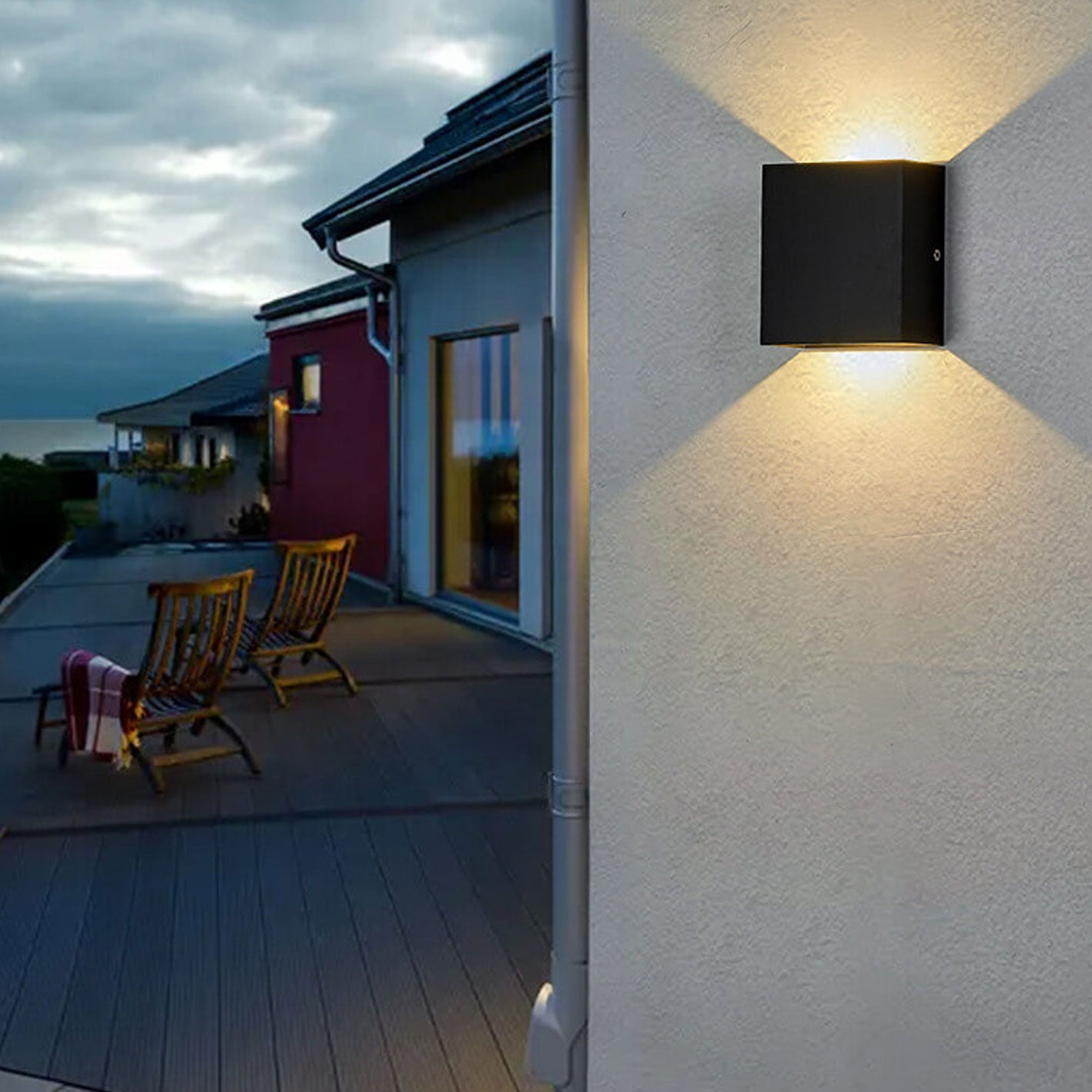 Modern Square LED Body Sensor Wall Sconce Lamp - Energy Efficient Lighting Solution, Motion-Activated, Minimalist Design, Indoor/Outdoor Usability