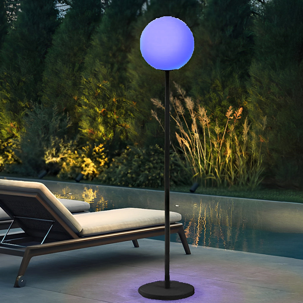 App Control RGB LED Globe Floor Lamp - 16 Colors, Smart Home Lighting, Dimmable Mood Light