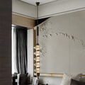 Glass Gourd Metal LED Chandelier Modern Minimalist Lighting