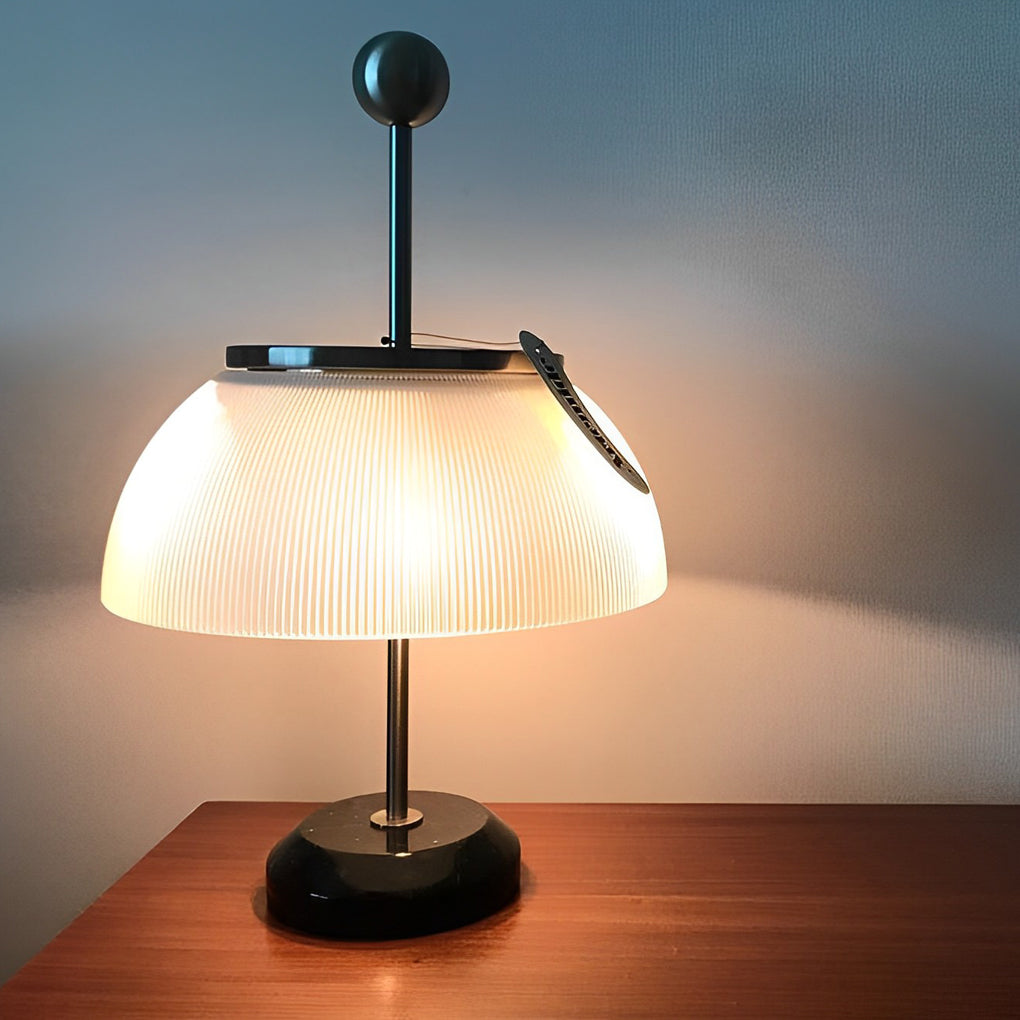 **Ribbed Glass Bowl & Metal Italian Accent Table Lamps**

Elevate your decor with our stylish Ribbed Glass Bowl and Metal Italian Accent Table Lamps. Perfect for modern living rooms or elegant bedroom settings, these lamps combine functionality with chic