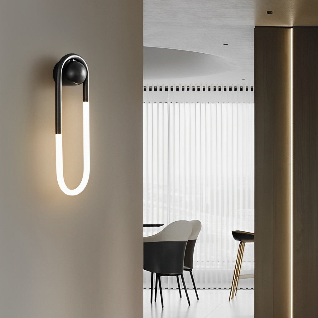 Round Rectangular LED Wall Lamp - Three Step Dimming Copper Minimalist Lighting