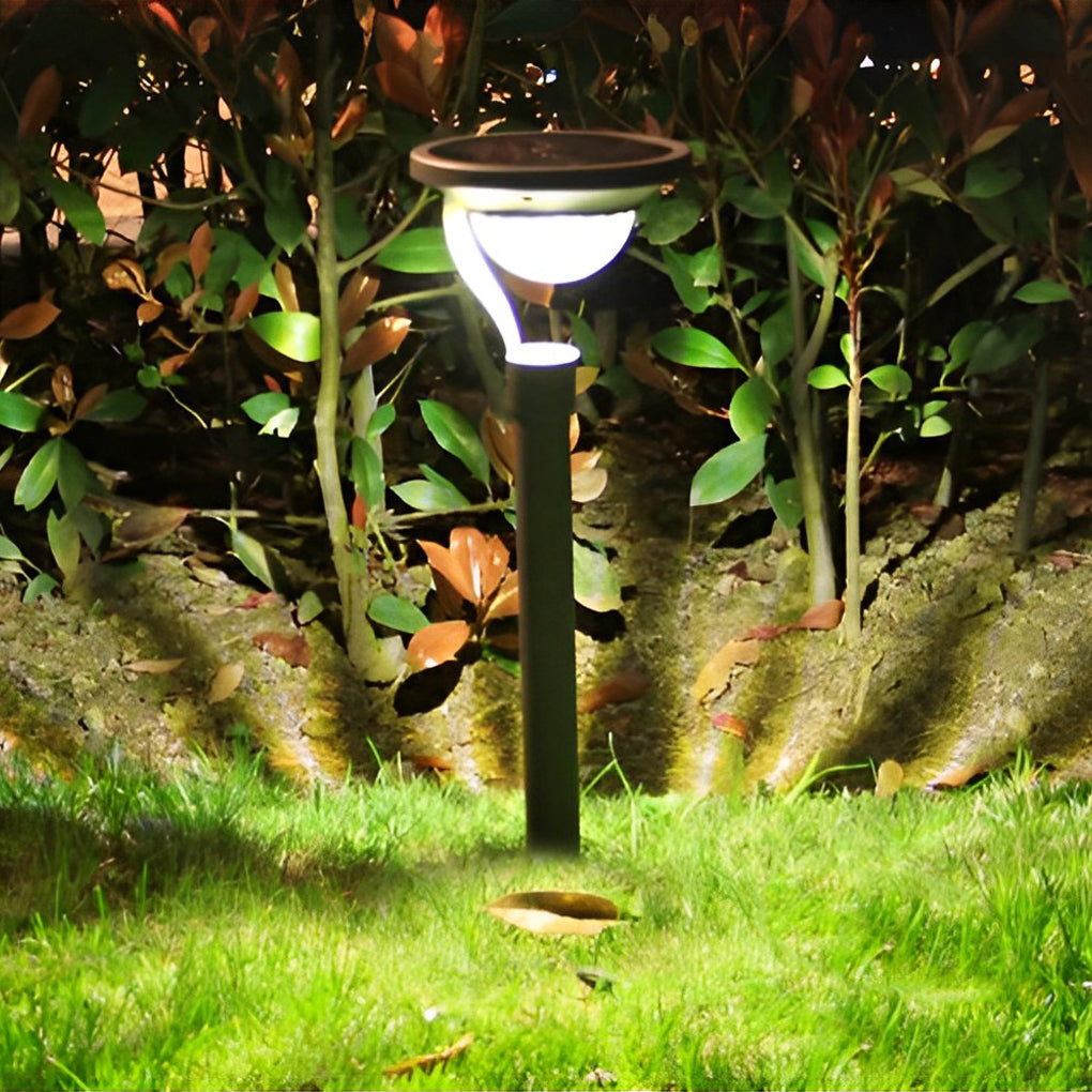 Modern Solar Lawn Lamp - Half-Sphere LED Outdoor Light