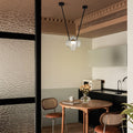 Glass Jar LED Chandelier Modern Hanging Lamp Decor