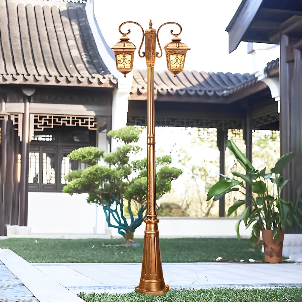 Retro Waterproof Outdoor Lamp Post - European Style Street Light