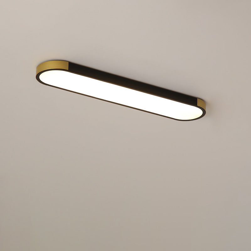 Modern Minimalist Rectangular LED Flush Mount Ceiling Light