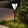 Sleek Solar LED 2.6W Waterproof Pathway Post Light - Outdoor Solar Lighting for Gardens and Walkways