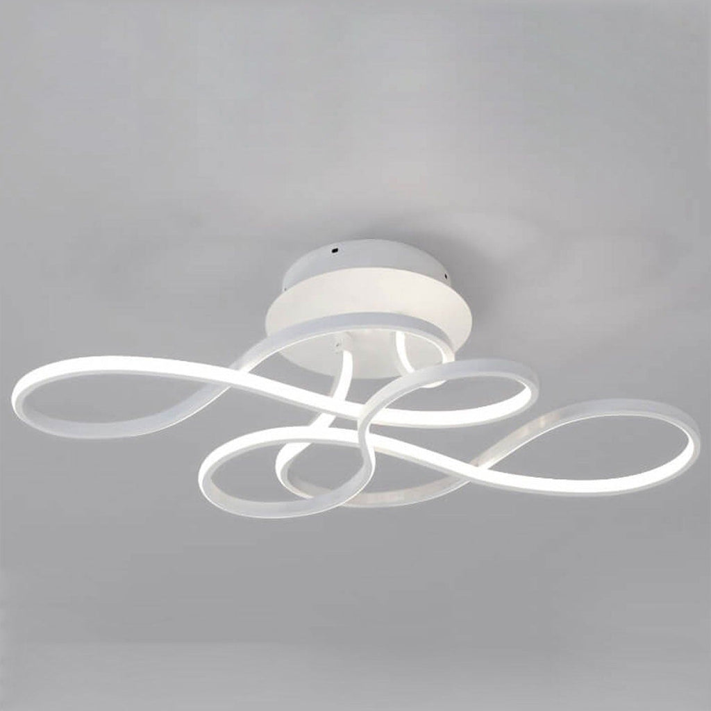 Modern Minimalist LED Flush Mount Ceiling Light - Aluminum & Acrylic Design