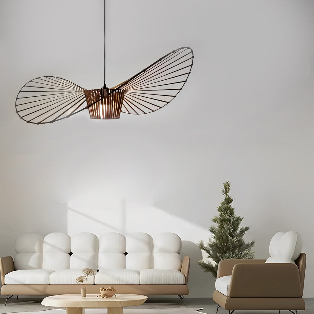 French Nordic Chandelier Pendant Light Fixture - Creative Fabric Hat Design
