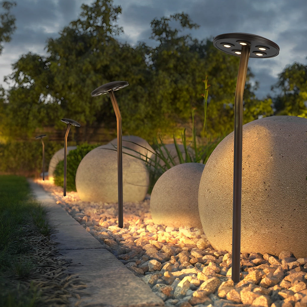 Charming Mushroom-Shaped LED Lawn Light - Stylish Pathway Lighting for Garden & Landscape