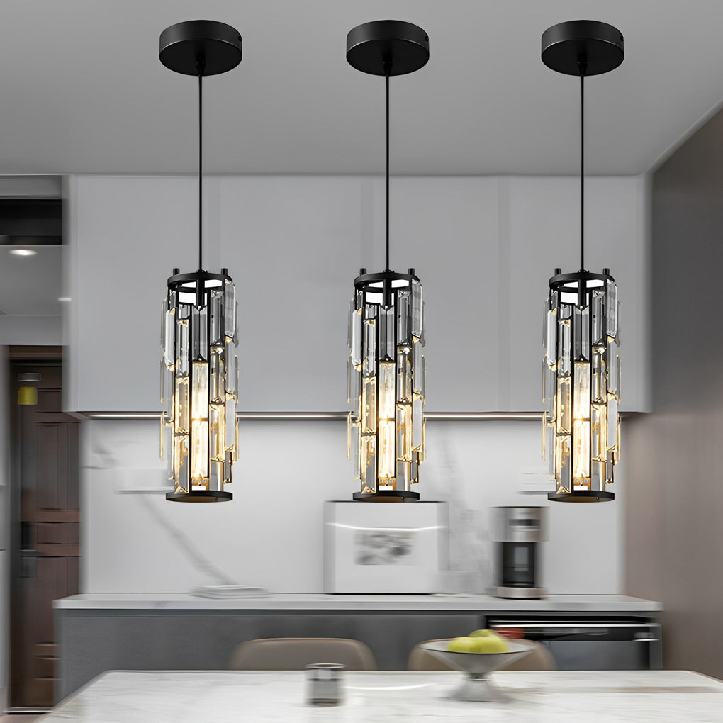 Mini Crystal Island Pendant Light - Creative Art Ceiling Fixture for Modern Spaces
