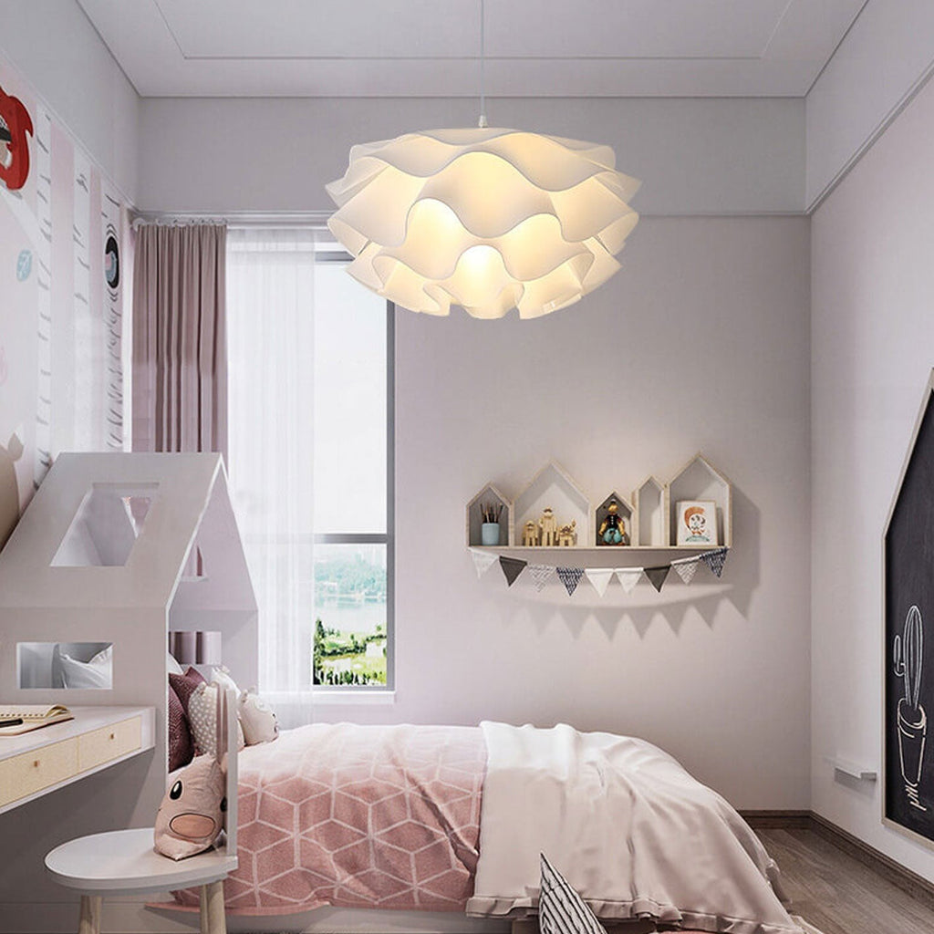 Modern Minimalist Iron Acrylic Floral Pendant Light - 1-Light Fixture for Living Room