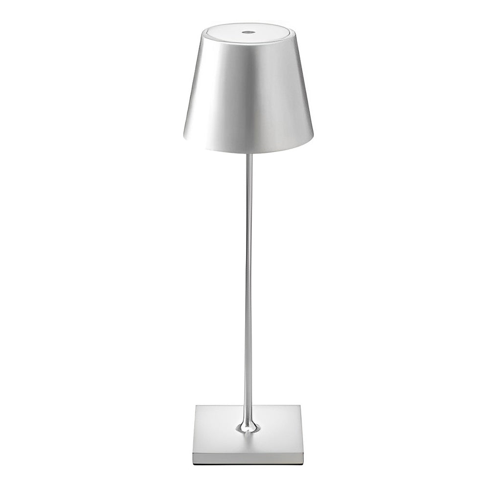 Top Hat Rechargeable Touch-Control LED Table Lamp - Portable Aluminum Design, Dimmable Lighting, Stylish Home Decor