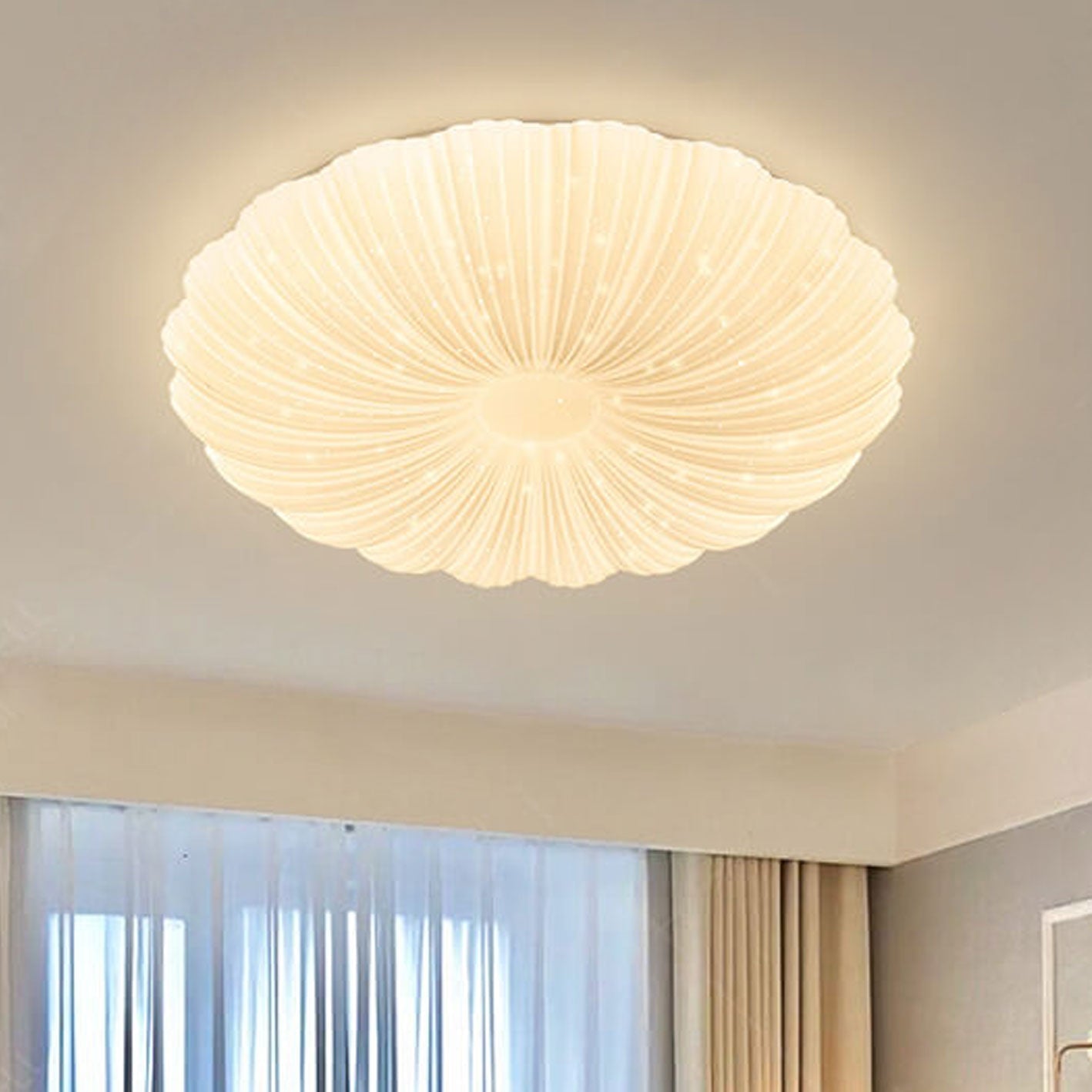 Modern Minimalist Acrylic Round LED Flush Mount Ceiling Light