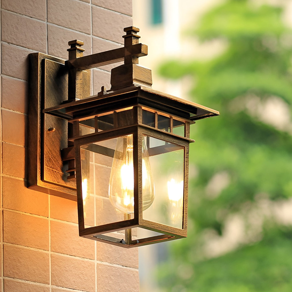 Glass LED Waterproof Retro Wall Lamp Sconce Lighting - No Bulb Needed