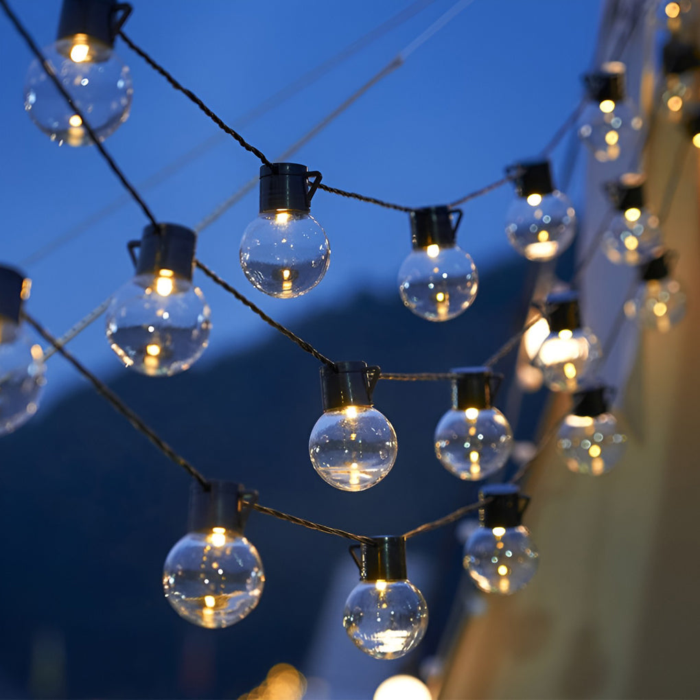 Waterproof Solar Powered LED Outdoor String Lights for Camping Decor