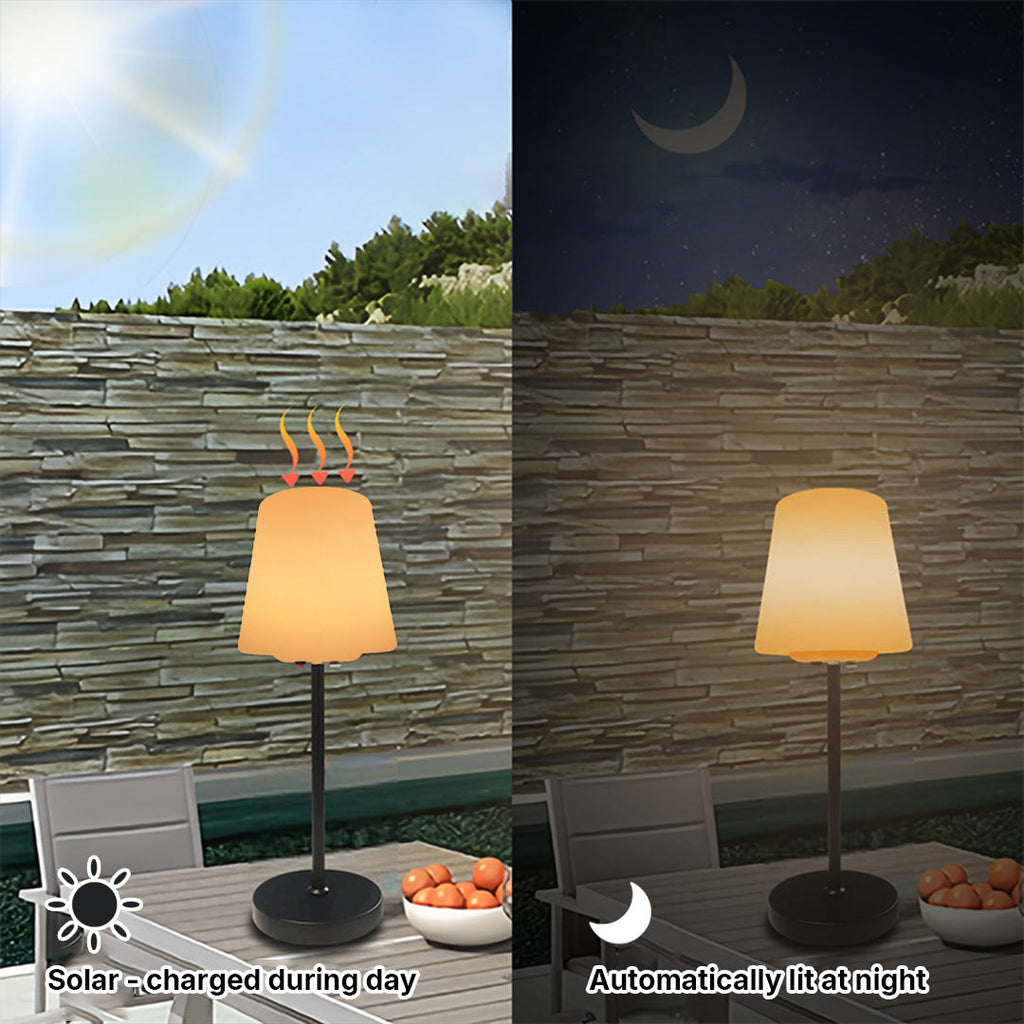 Waterproof Solar Table Lamp with Remote Control - Smart Desk Lighting Solution
