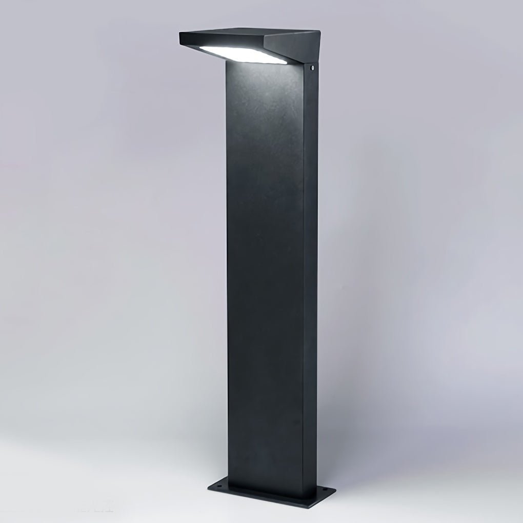 L Bollard Light Low Voltage Solar LED Outdoor Landscape Lighting