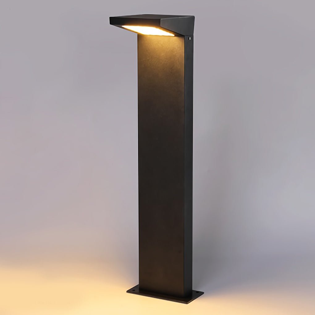 L Bollard Light Low Voltage Solar LED Outdoor Landscape Lighting