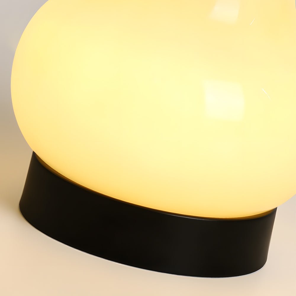 7.5 Inch Glass LED Pear Table Lamp with Touch Switch - Ambient Lighting for Home Décor