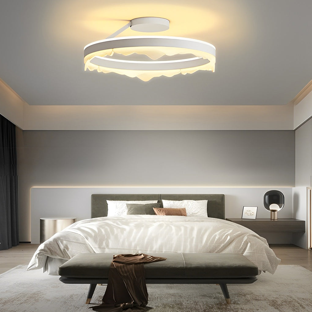 Round Stepless Dimming LED Nordic Ceiling Light Flush Mount