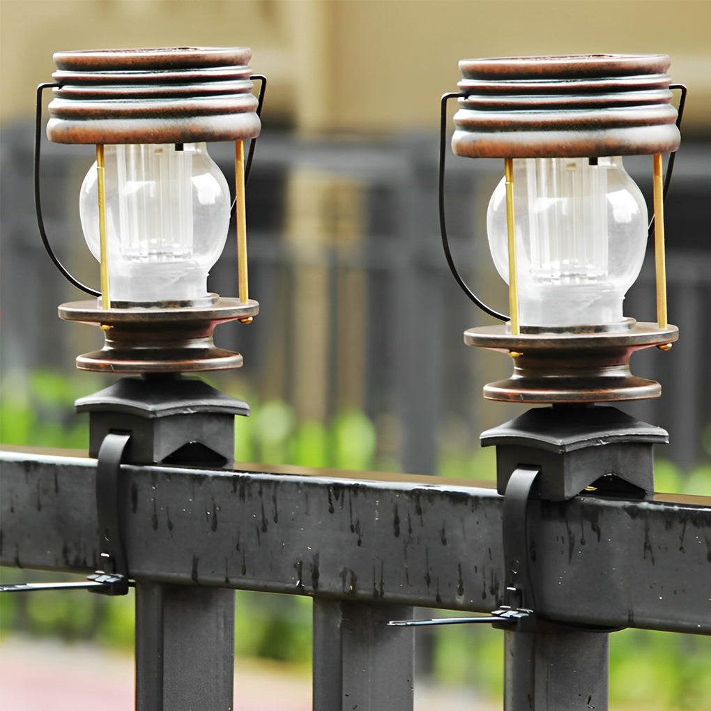Retro Portable Waterproof Solar LED Outdoor Lights - Eco-Friendly & Durable Lighting Solution