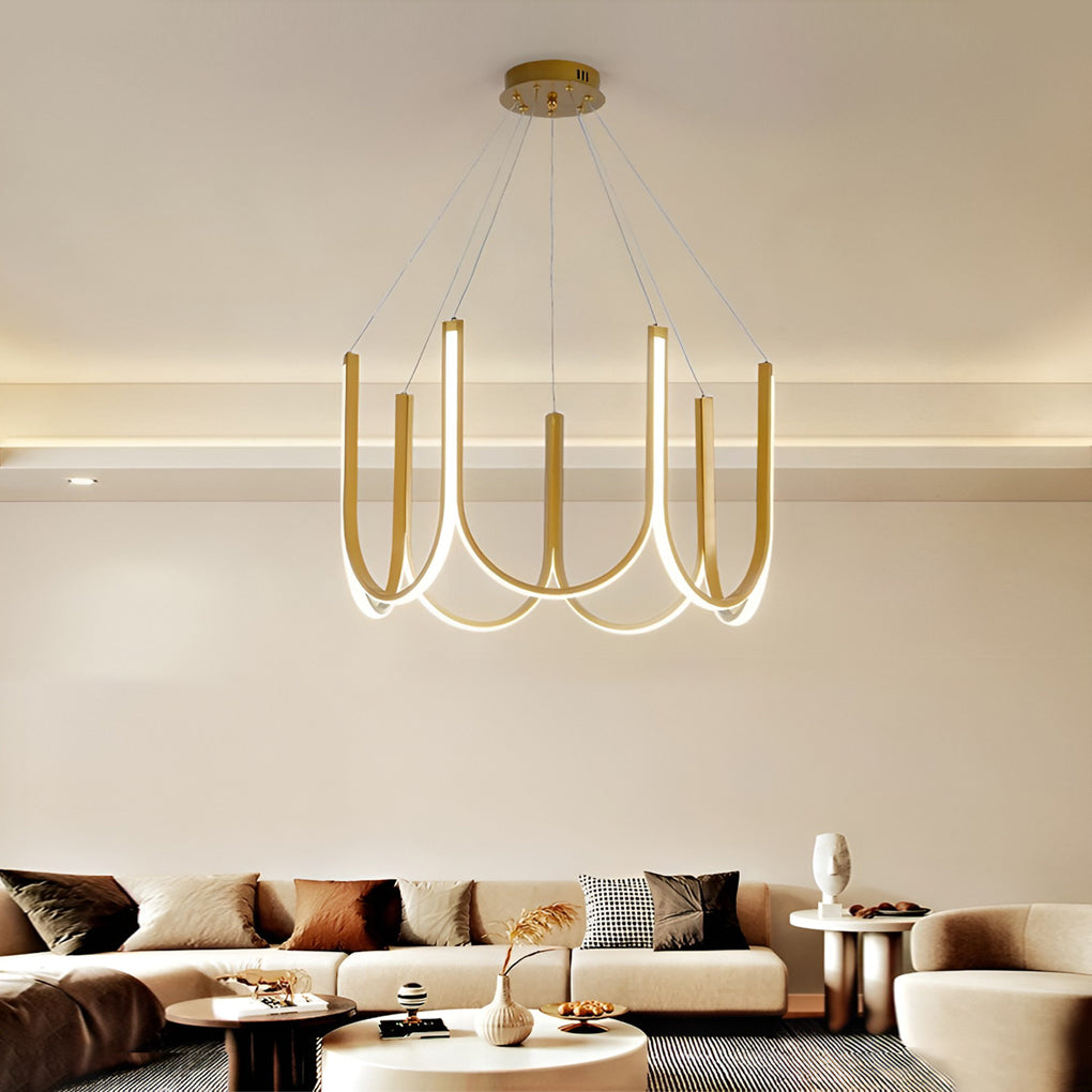 Minimalist LED Dimming Nordic Chandelier Ceiling Lamp
