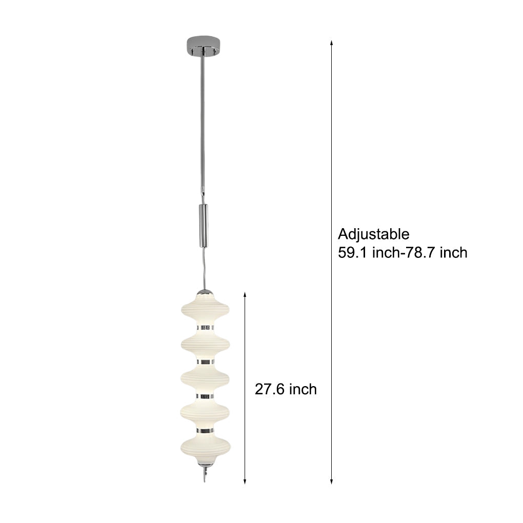 Glass Gourd Metal LED Chandelier Modern Minimalist Lighting
