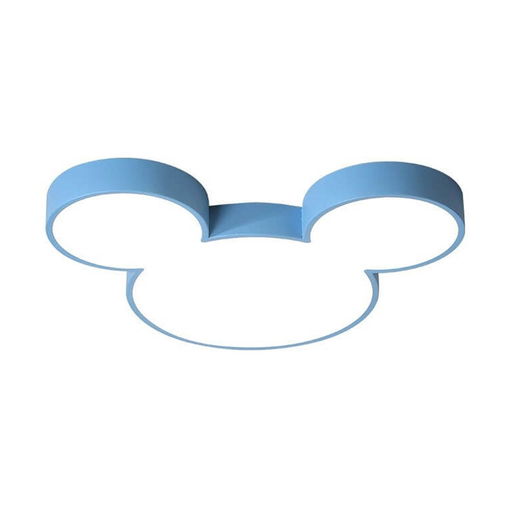 Contemporary Creative Mouse Cartoon Slim LED Flush Mount Ceiling Light for Living Room Bedroom Modern Kids Lighting Funny Cartoon Design Adjustable Brightness Energy Efficient Ceiling Fixture Decorative Nursery Room Light Playful Illumination Stylish Home