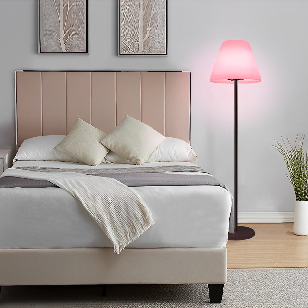 Modern Intelligent LED Floor Lamp - Metal & Shaded Design, Adjustable Brightness, Smart Home Decor