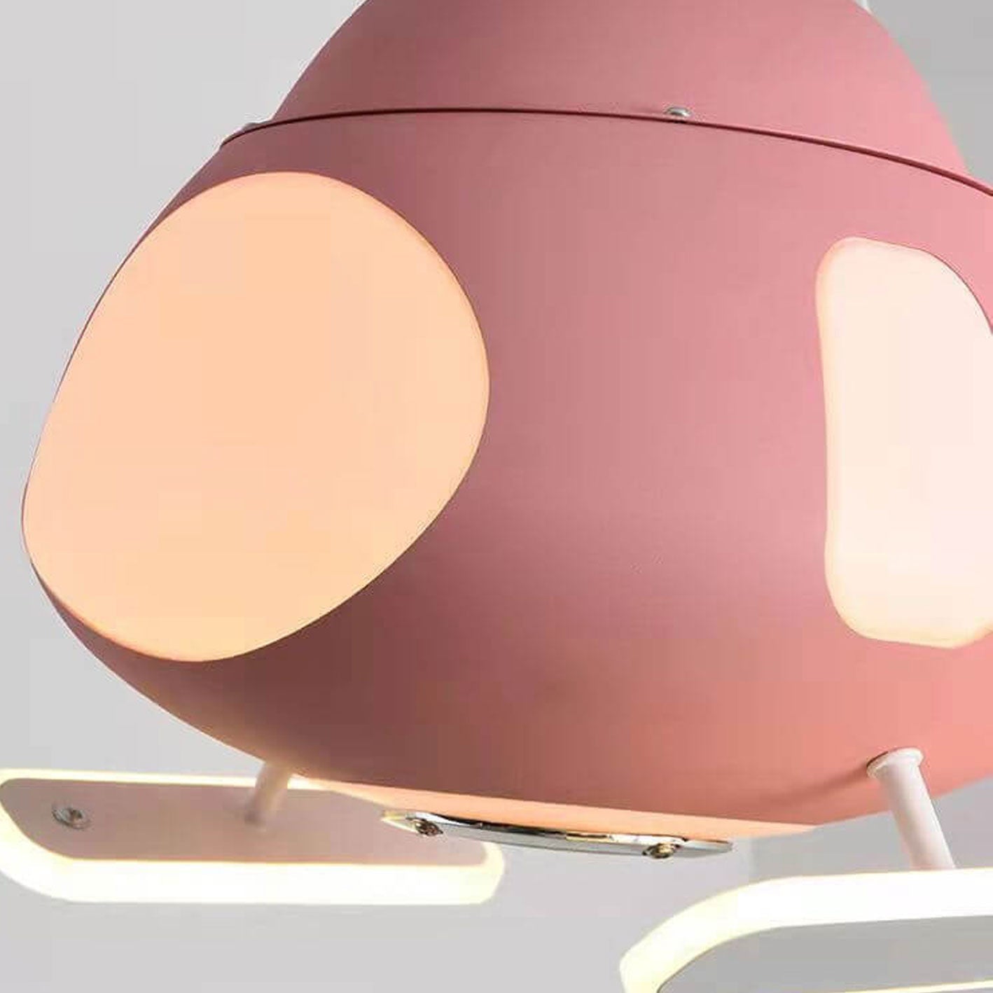 Cartoon Aircraft Ceiling Fan Light with LED Downrods - Unique Home Decor, Kids Room Lighting, Aviation Style Fans, Energy-Efficient Illumination