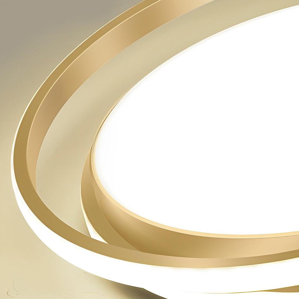 Circular LED Ceiling Light with Remote Control - Stepless Dimming Modern Design
