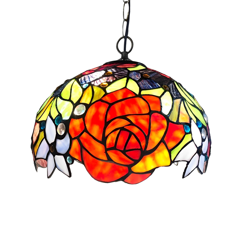Handmade Baroque Colorful Glass Chandelier Lamp – European Style Lighting Fixture