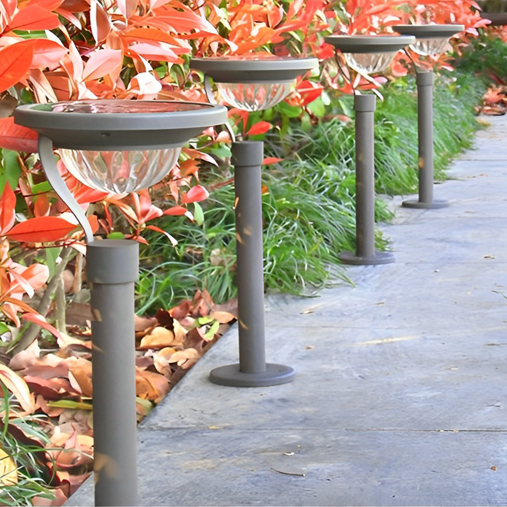 Modern Solar Lawn Lamp - Half-Sphere LED Outdoor Light