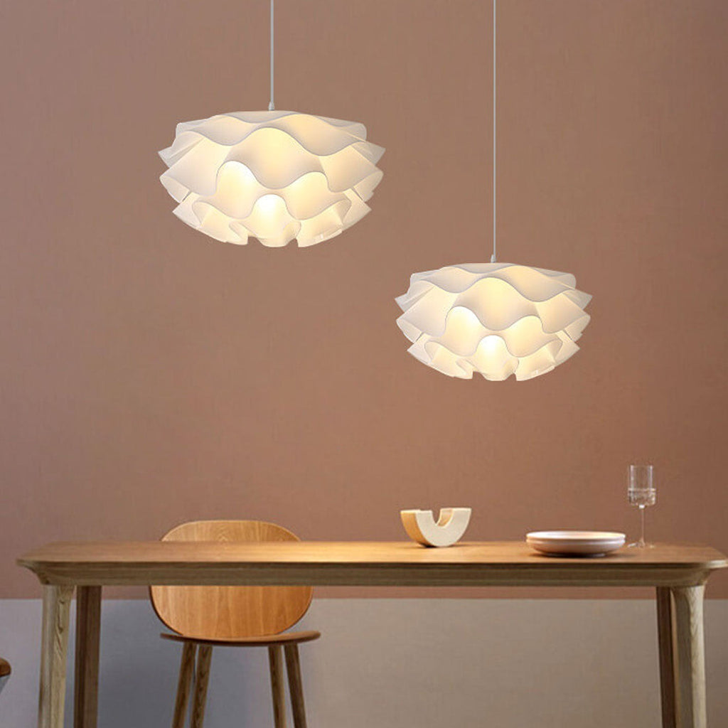 Modern Minimalist Iron Acrylic Floral Pendant Light - 1-Light Fixture for Living Room