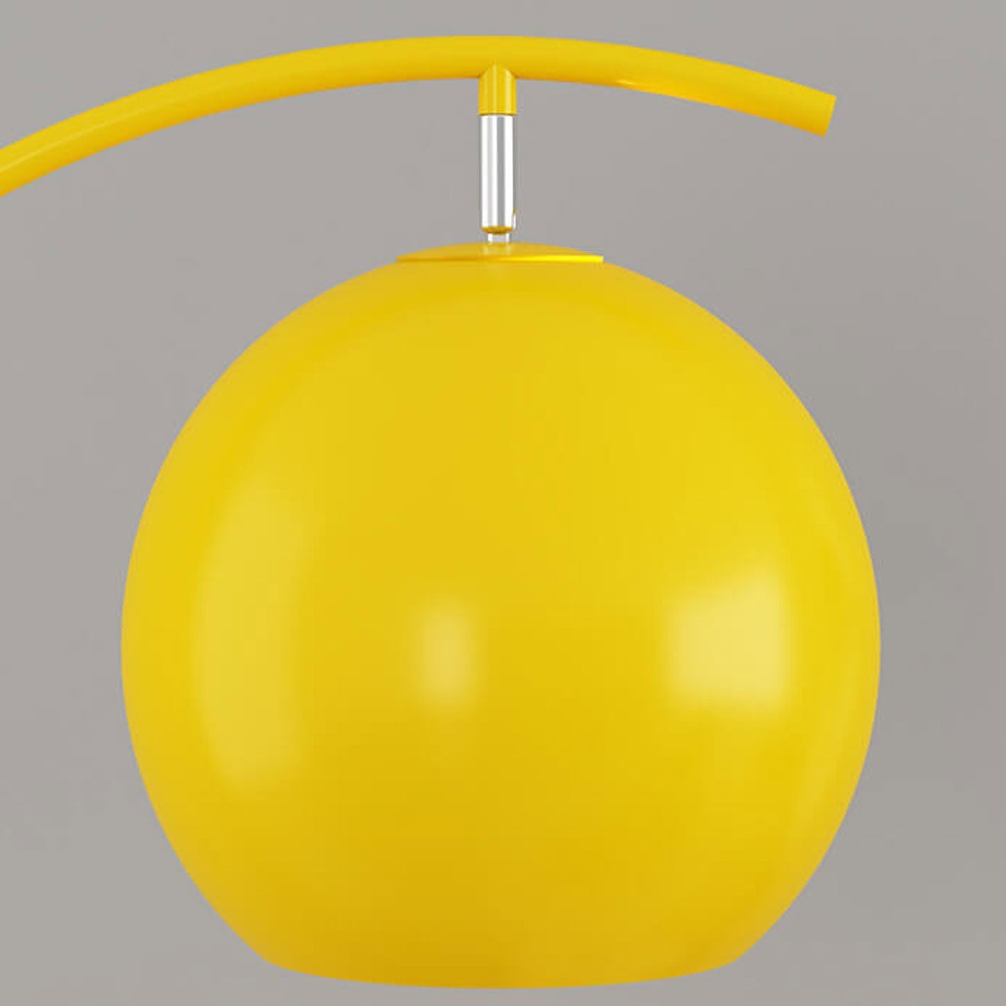 Nordic Minimalist Curved Line Floor Lamp - 1-Light Dome Design