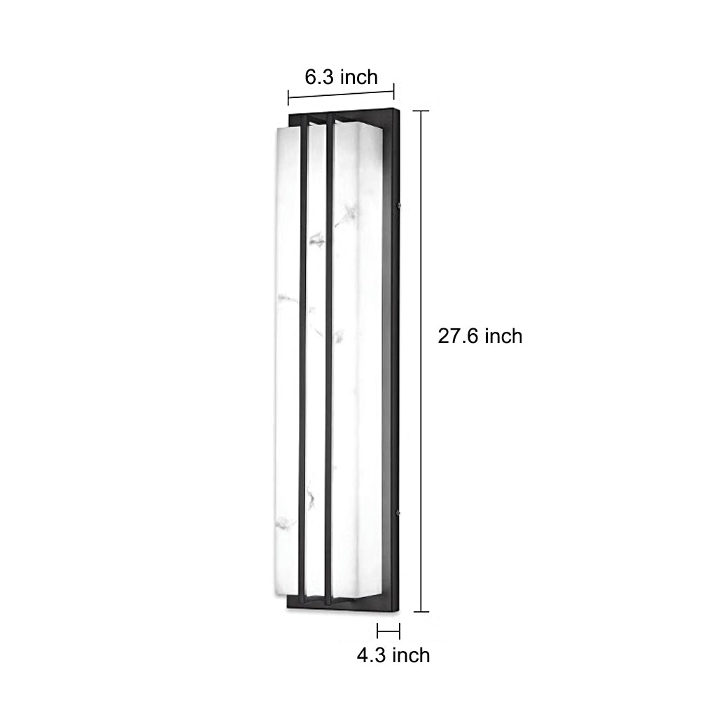 Minimalist Waterproof LED Outdoor Wall Light - Black Modern Design