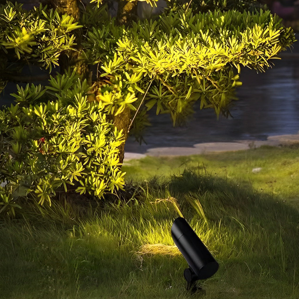 Waterproof Black Modern LED Outdoor Spotlights Lawn Lamp