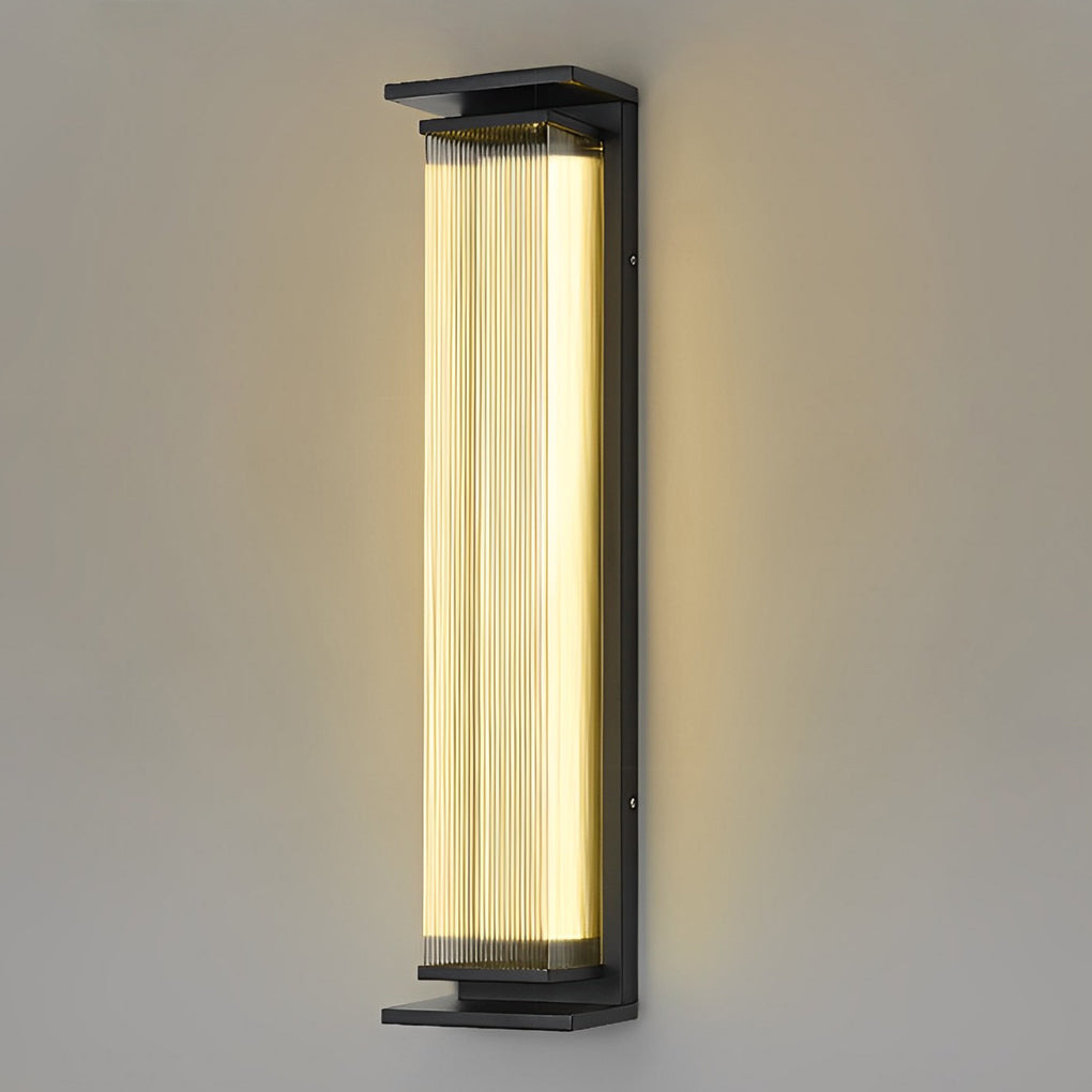 Creative Strip Waterproof Black Modern LED Wall Lamp Outdoor Lights