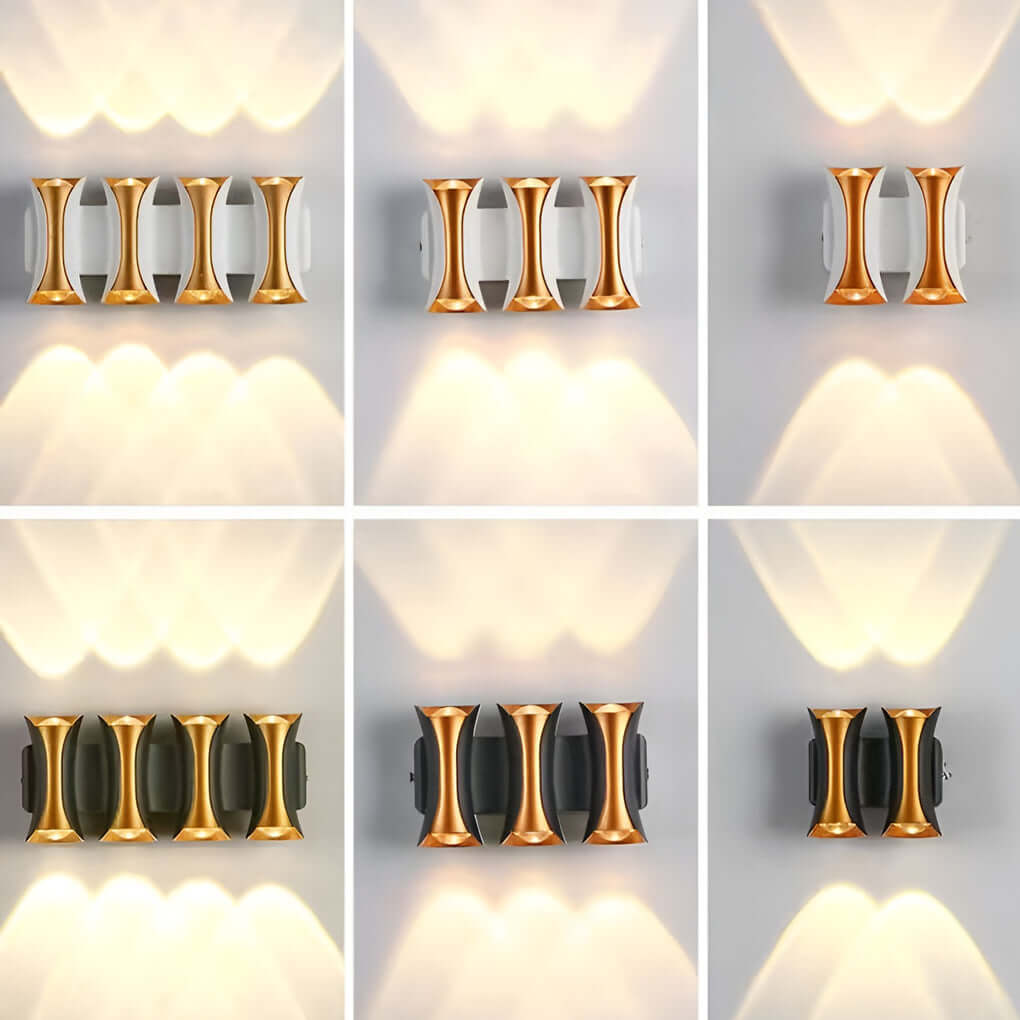 Waterproof Modern LED Up and Down Outdoor Wall Sconce Lighting