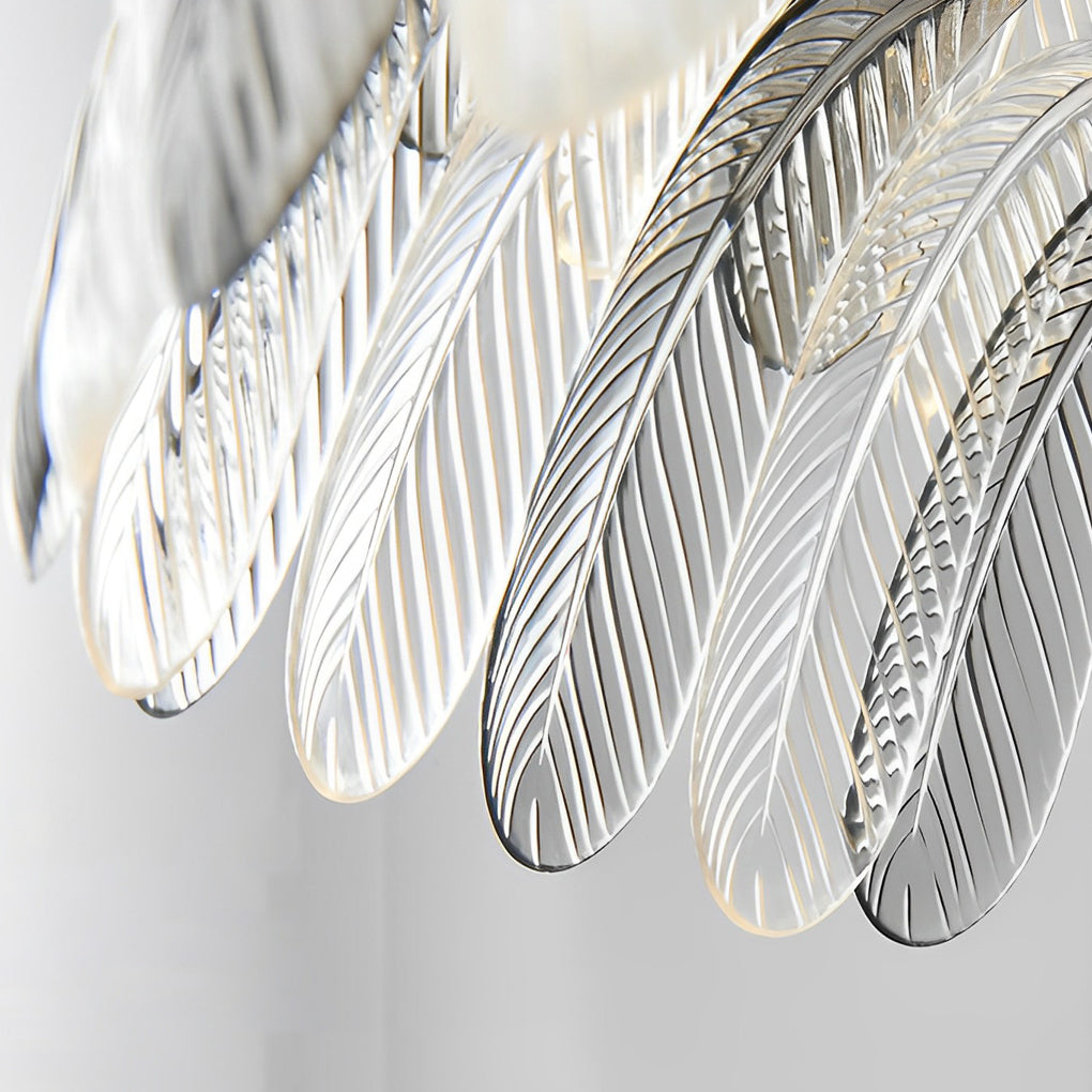 Acrylic Feathers Modern Dimming Chandelier Light