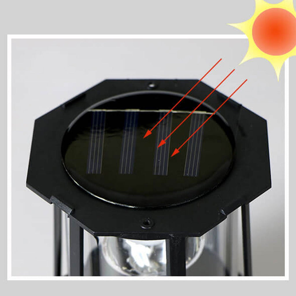 Solar Rotating Tower LED Garden Light - Creative Resin Landscape Decoration