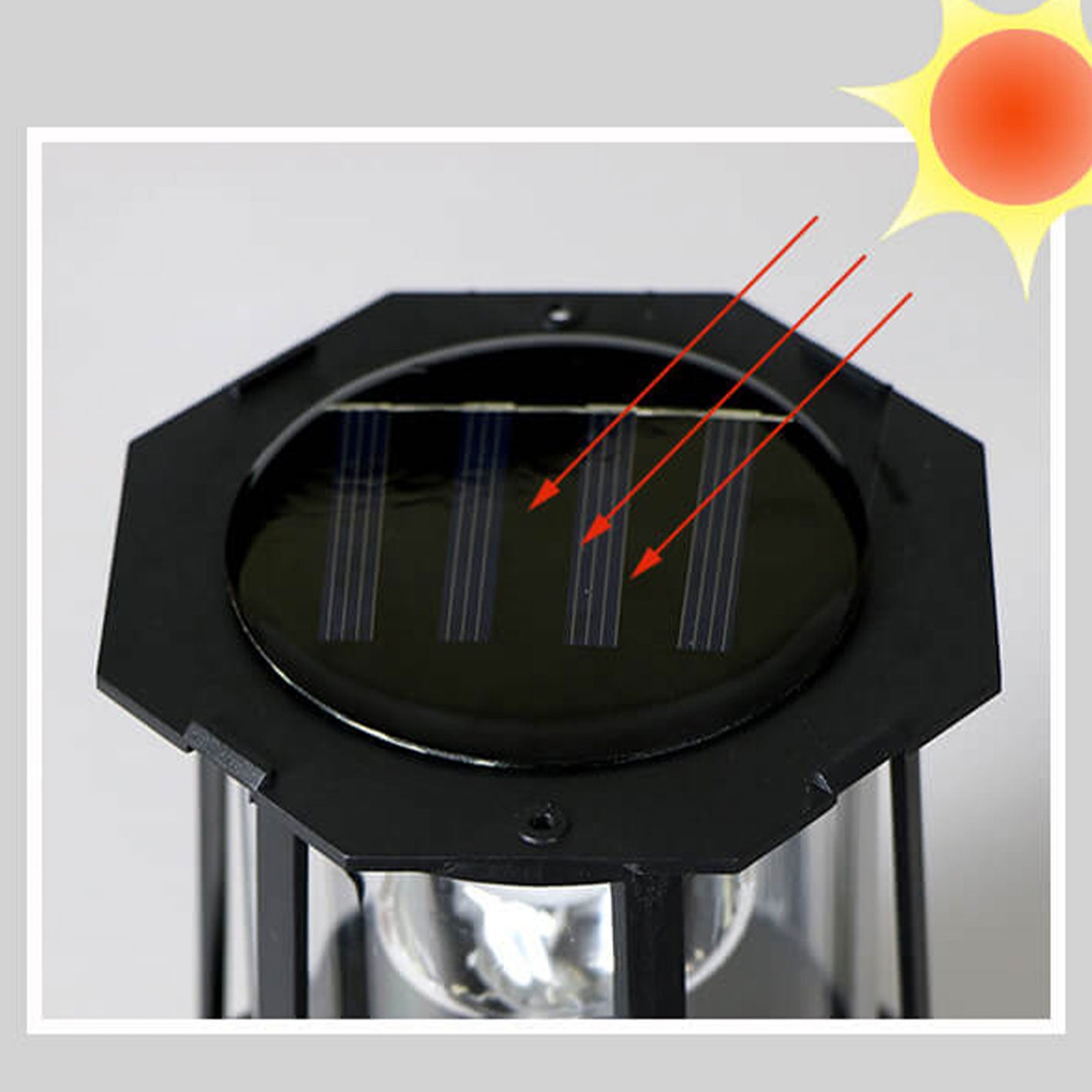 Solar Rotating Tower LED Garden Light - Creative Resin Landscape Decoration