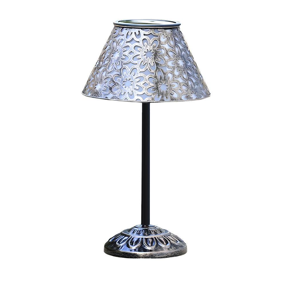 Solar Silver Metal Table Lamp - LED Waterproof Outdoor Lighting

Illuminate your outdoor spaces with this stylish solar silver metal table lamp. Designed for durability, it features LED technology for energy efficiency and brightness. The waterproof desig