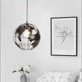 Contemporary Round Earth Iron 1-Light Pendant Light for Living Room