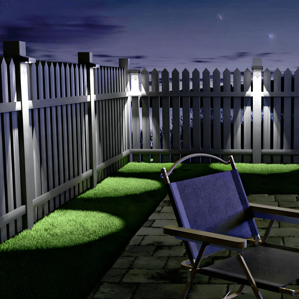 Solar-Powered Waterproof Multi-Color Square Wall Lights for Outdoors