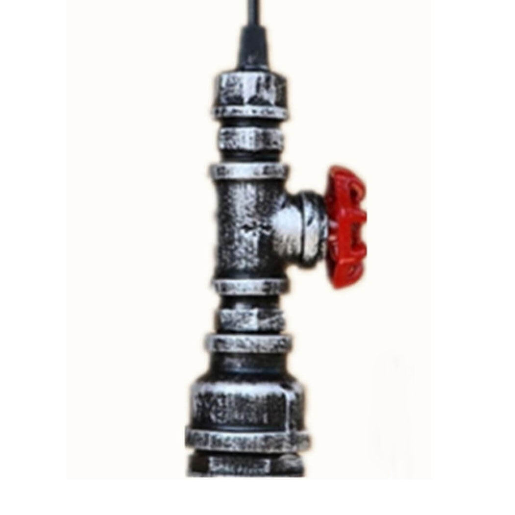 Industrial Retro Aged Metal Water Pipe 1-Light Pendant Light