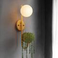 Sphere 1-Light Storage Box Wall Sconce Plant Pot Decor Lamp